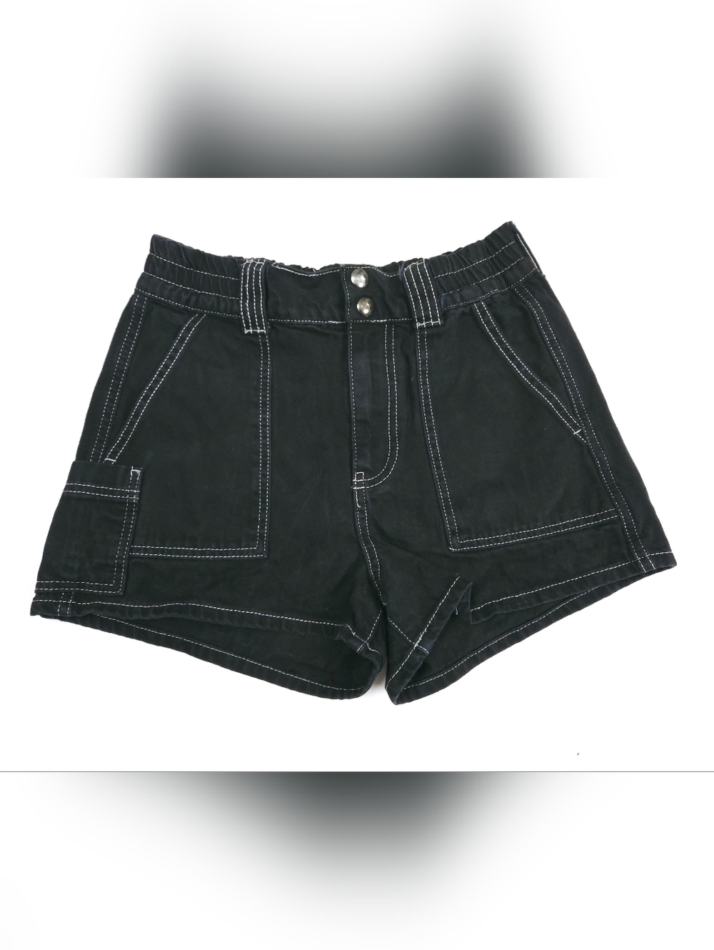 BDG Urban Outfitters Utility Black White Skate Shorts 100% Cotton Small